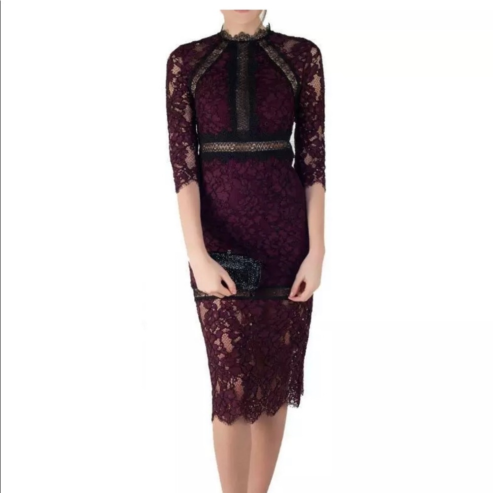 FLIRTY & CHIC! Alexis Marisa Lace Midi Dress